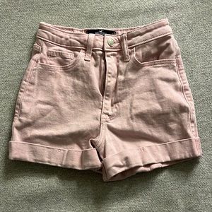 Pink ultra high rise mom shorts
